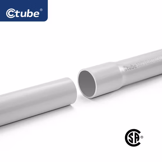 Tubo per guaina elettrica rigida in PVC programmabile 40 resistente agli urti UL651 per la protezione dei cavi